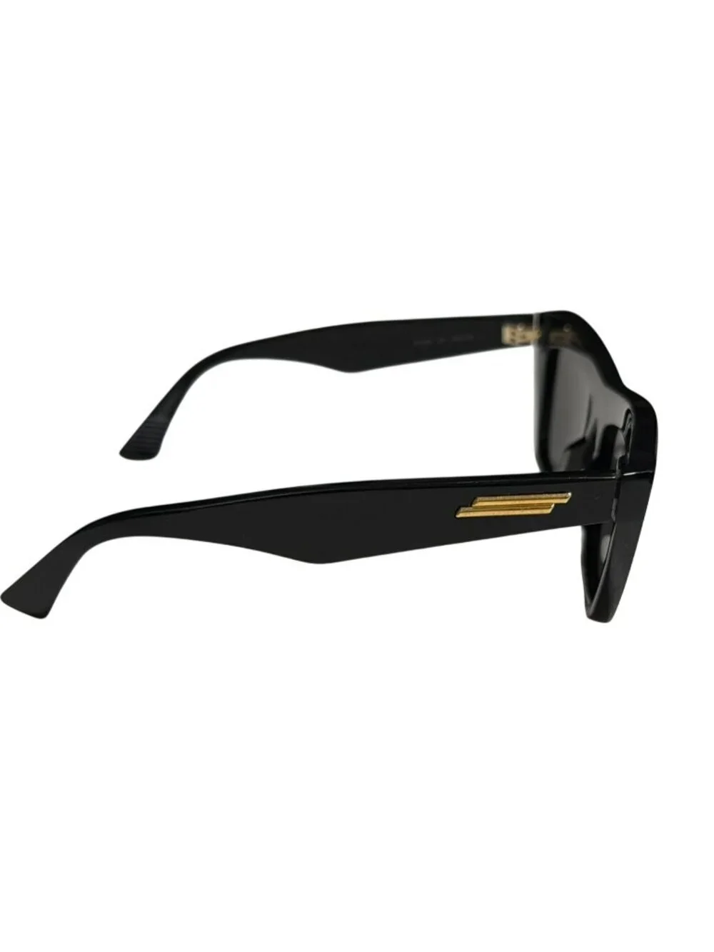 New Bottega Veneta BV1121S Cat Eye Black Sunglasses